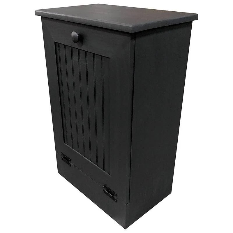 Black Wooden Pull Out Trash Can O8001