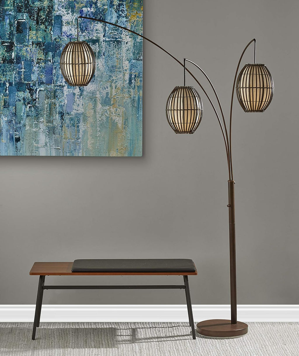 Antique Bronze Arc Floor Lamp Q838