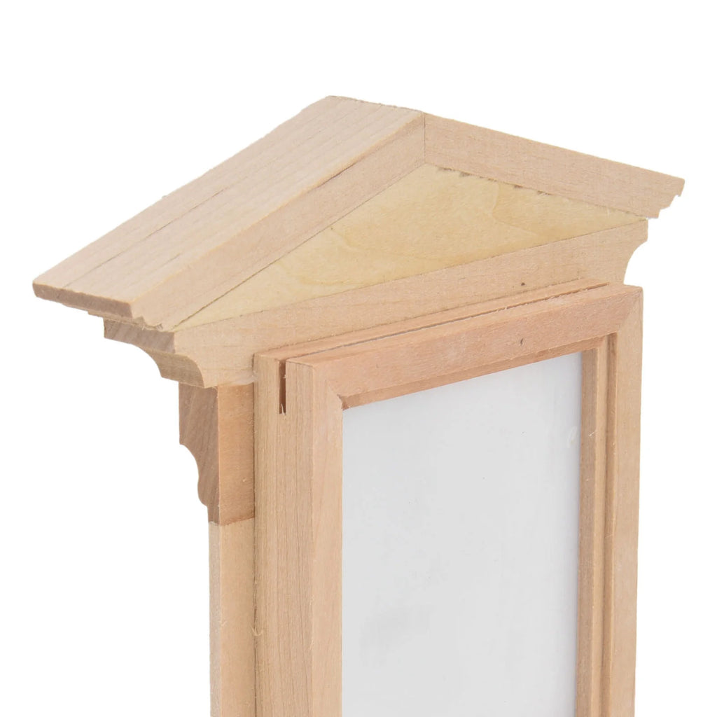 1:12 Wooden Unpainted Dollhouse Door Window Miniature Decoration Accessories L565