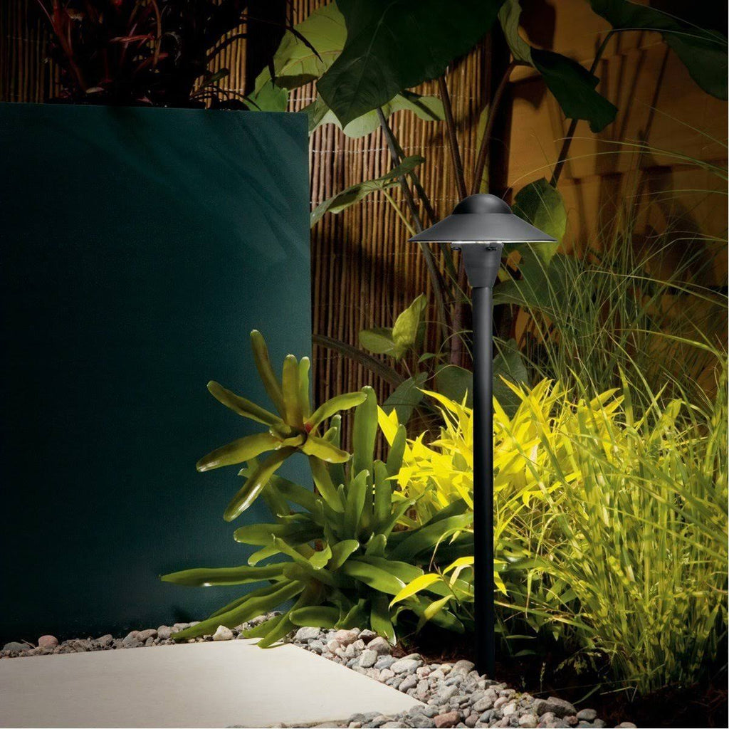 Textured Black Dome Path Light P72912