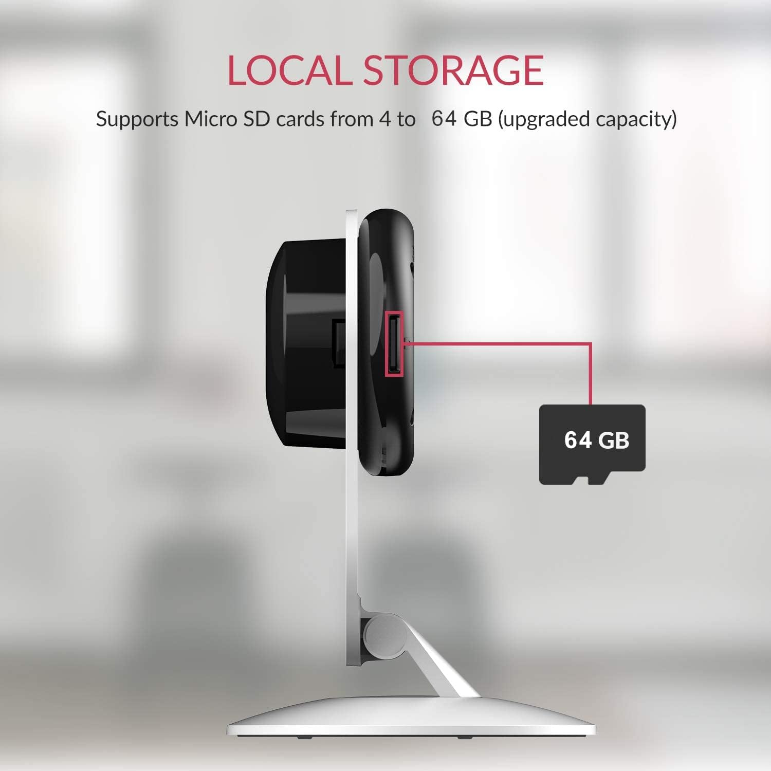 4pc 1080p WiFi Indoor Security Camera with Night Vision G2178