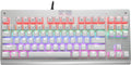 87-Key White Mechanical Keyboard with Red Switches V8179