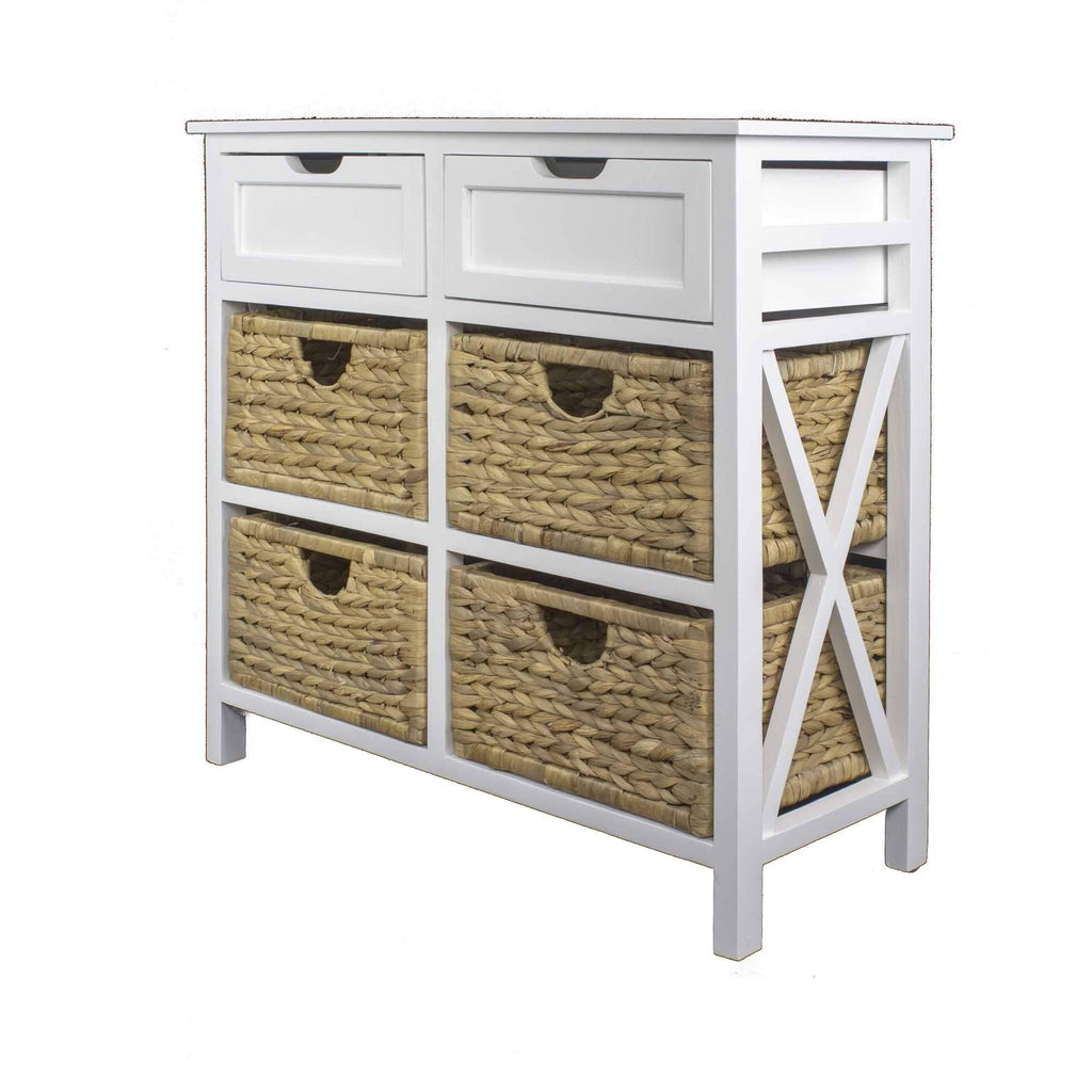 White Wood MDF Accent Cabinet D1078