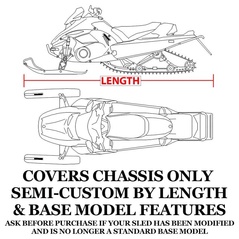 Trailerable 600 Denier Snowmobile Cover L350
