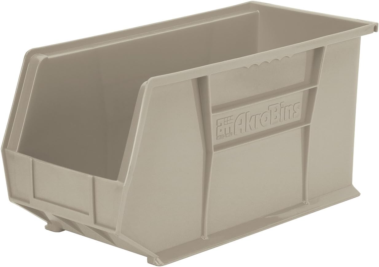Yellow Plastic Storage Bin Hanging Stacking Containers 6-Pack C935