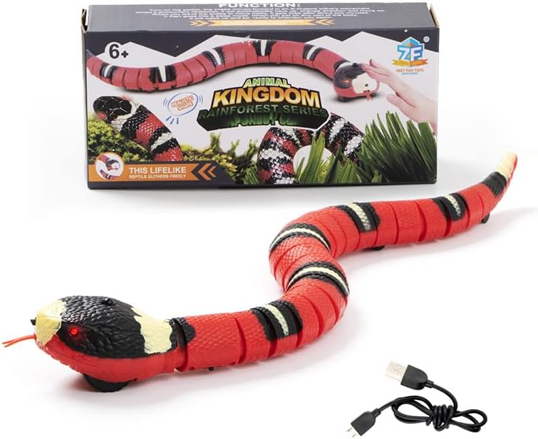 Red 40cm Remote Control Snake Cat Toy I203938