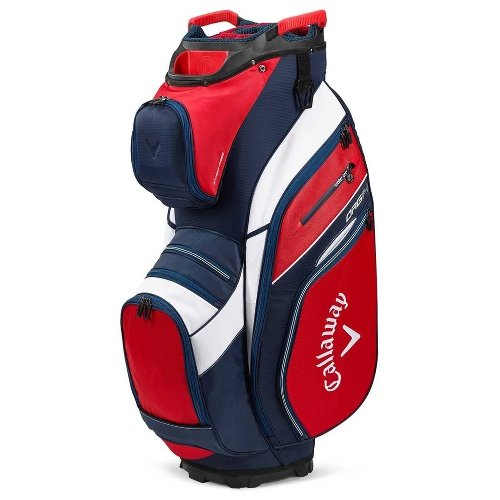 14 Cart Bag White Charcoal Black Red B9334