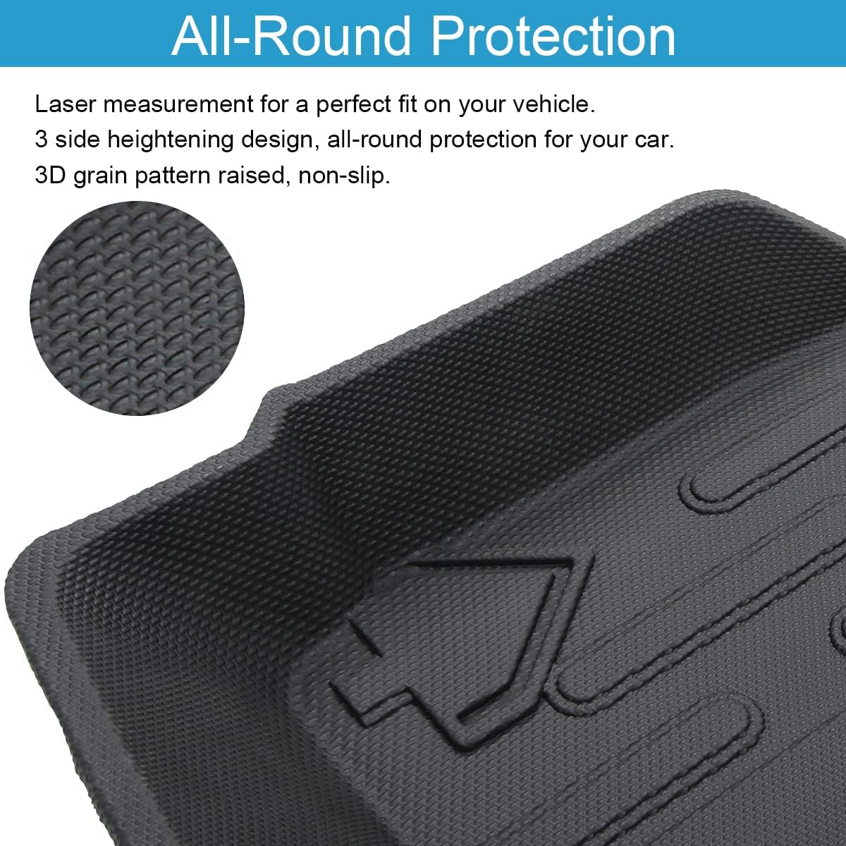 Cargo Liner Trunk Floor Mat for Ford Bronco 2021 2022 All Weather Waterproof TPE S276537