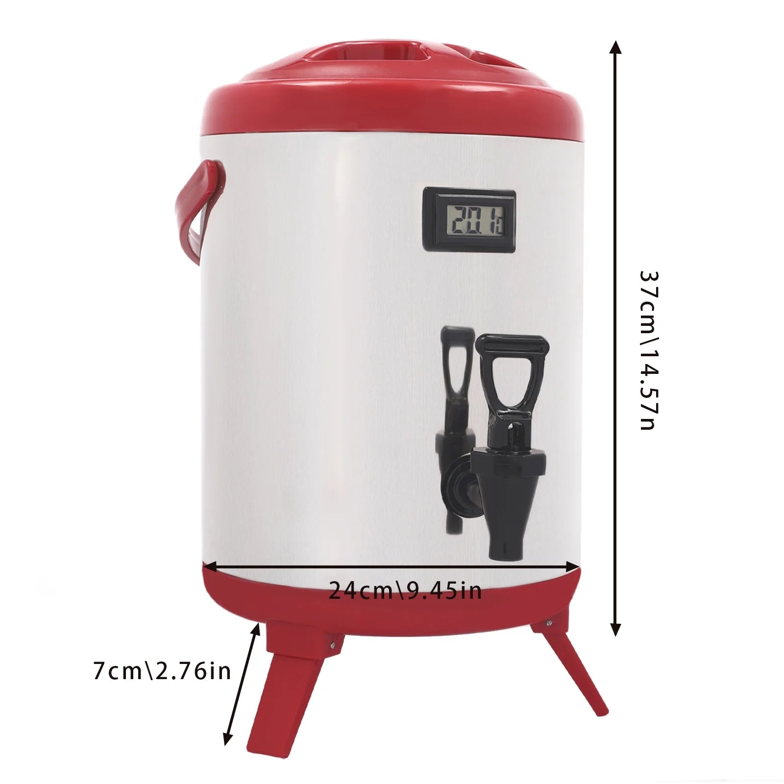 8L Stainless Steel Hot Beverage Dispenser with Thermometer R68980