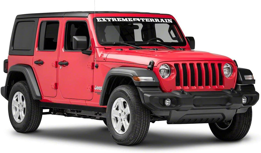 Textured Black Rails Compatible with Jeep Wrangler JL 4-Door L9953