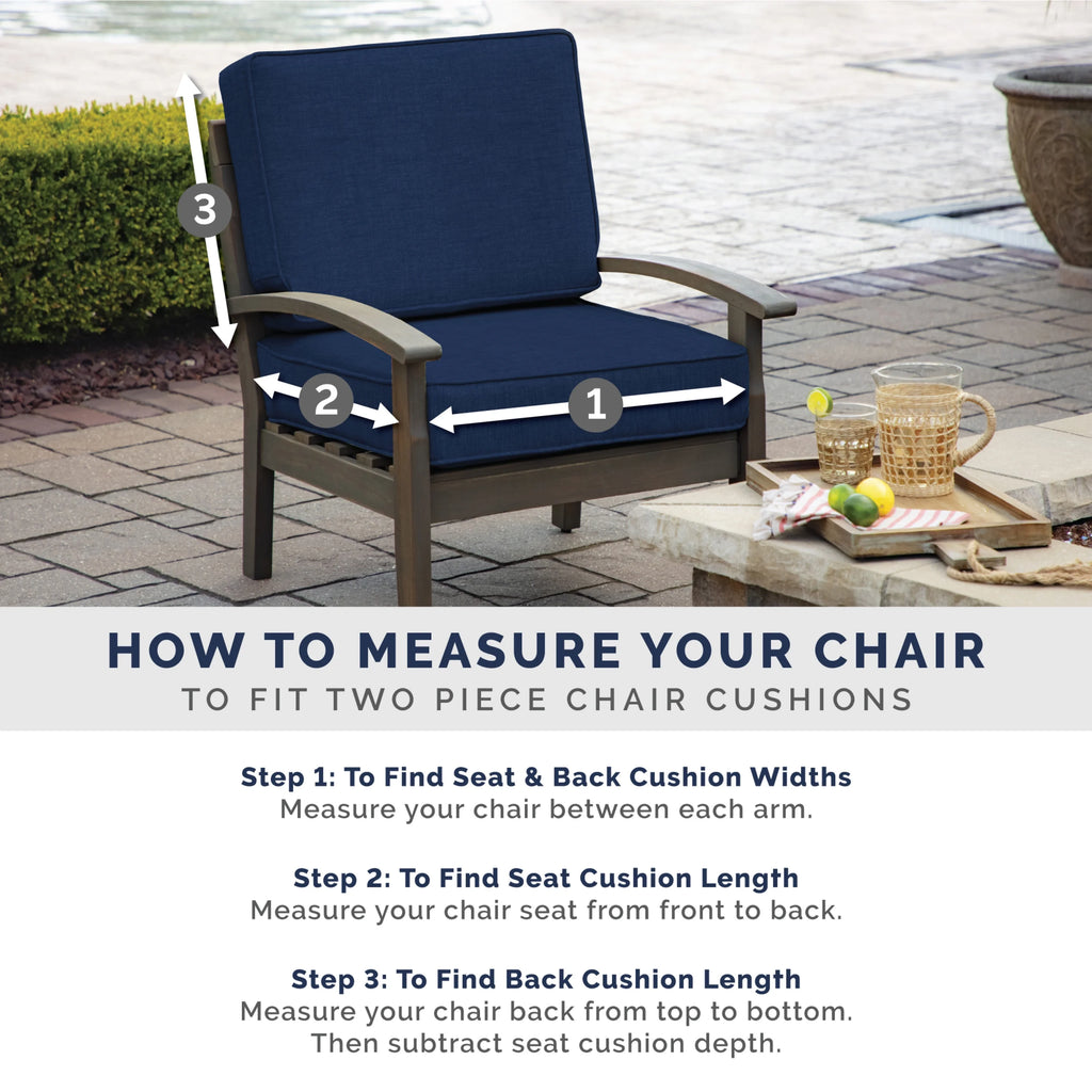 Outdoor Chaise Lounge Cushion 72 x 21 Blue H294