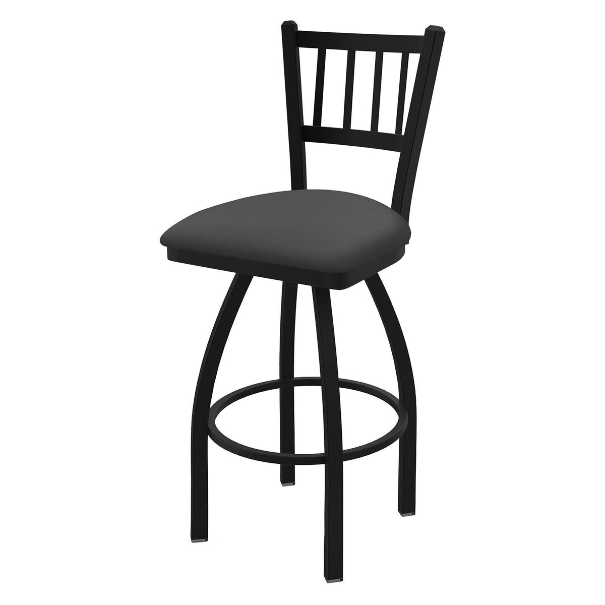 30x22 Stainless Swivel Stool with Medium Grey Seat R50156