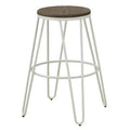 White Industrial Metal Bar Stool I487