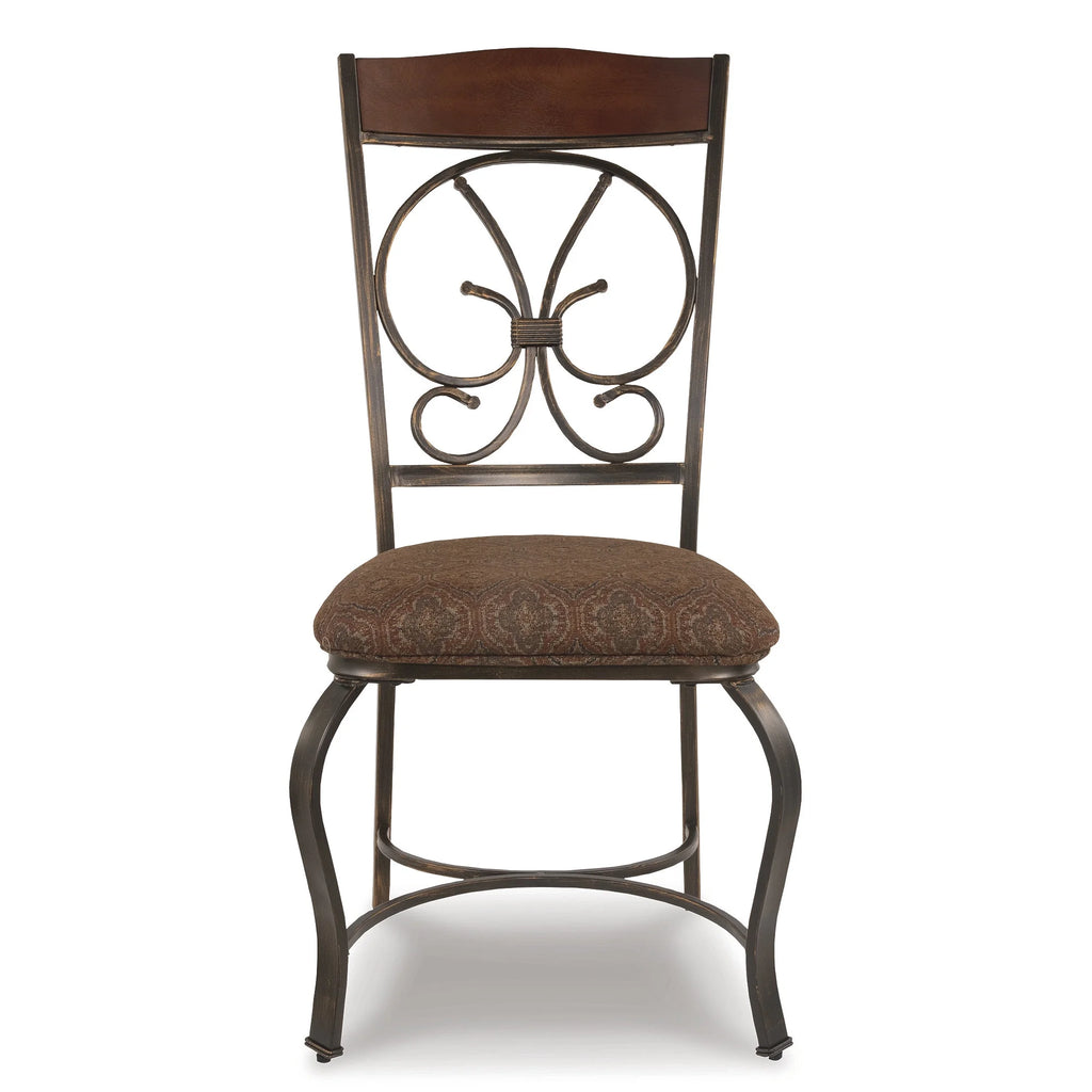 Brown Upholstered Side Chair, Set of 4 P57224