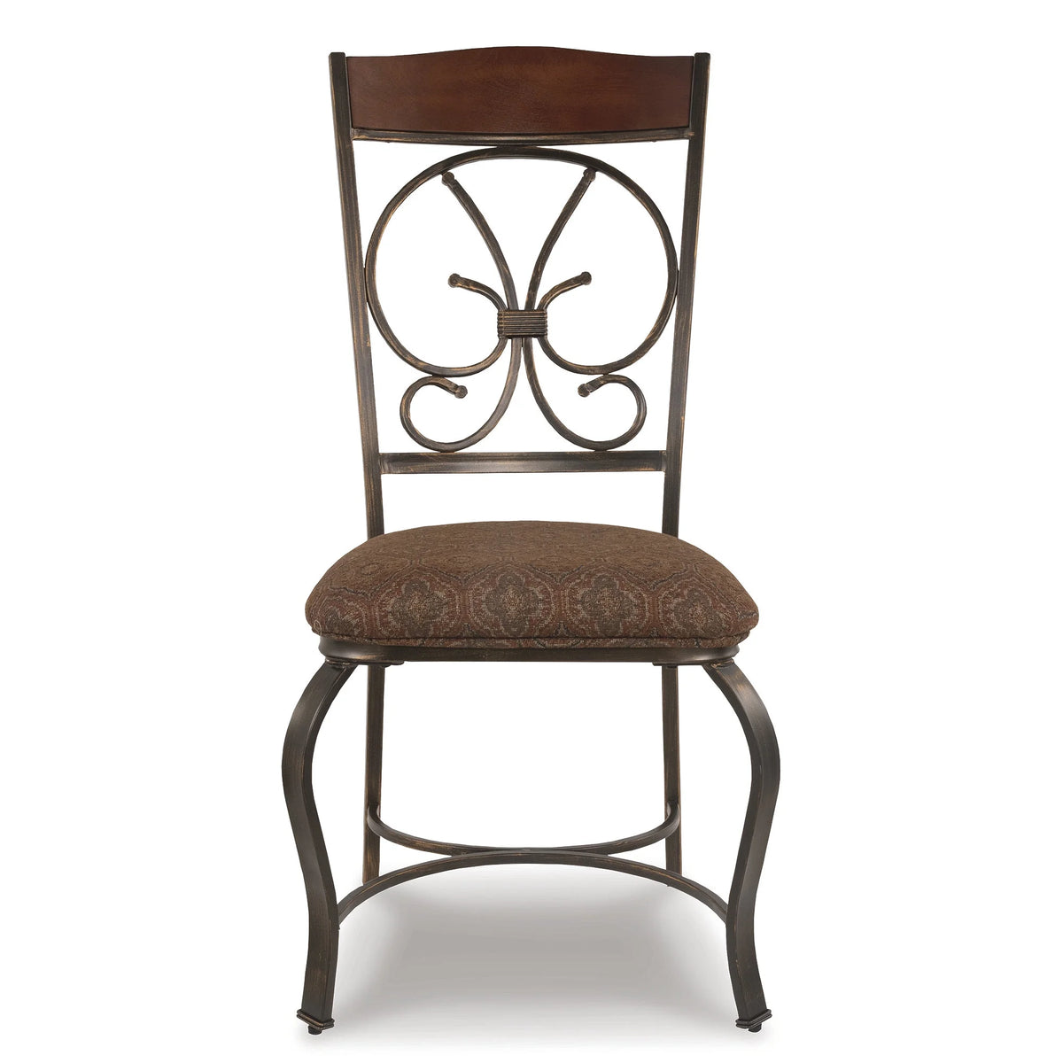 Brown Upholstered Side Chair, Set of 4 P57224