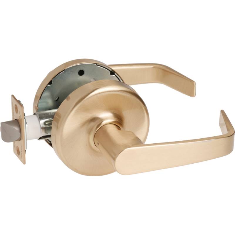 Satin Bronze Cylindrical Passage Lever Set J918