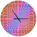 Purple Round Wall Clock U746765