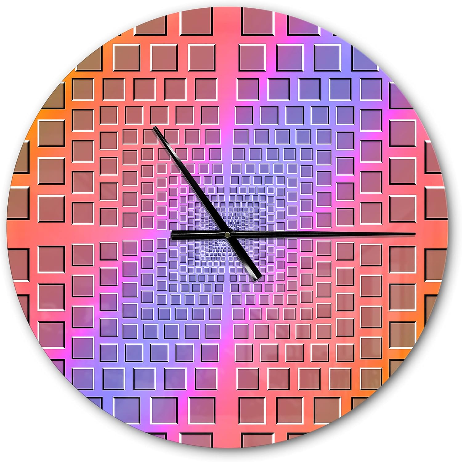 Purple Round Wall Clock U746765