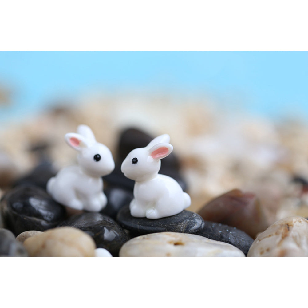 10 Pcs Rabbit Resin Miniature Statue P830048