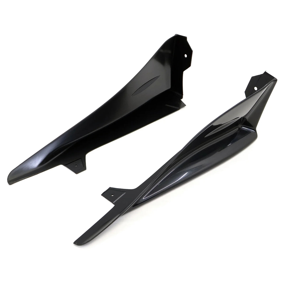 Unpainted Black ABS Side Skirt Spats 2Pieces Z941648