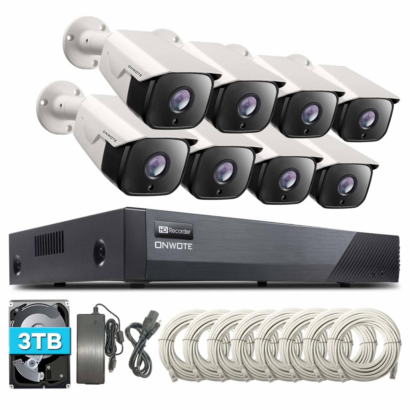 5MP PoE 8CH NVR Security Camera System with 3TB HDD Q713