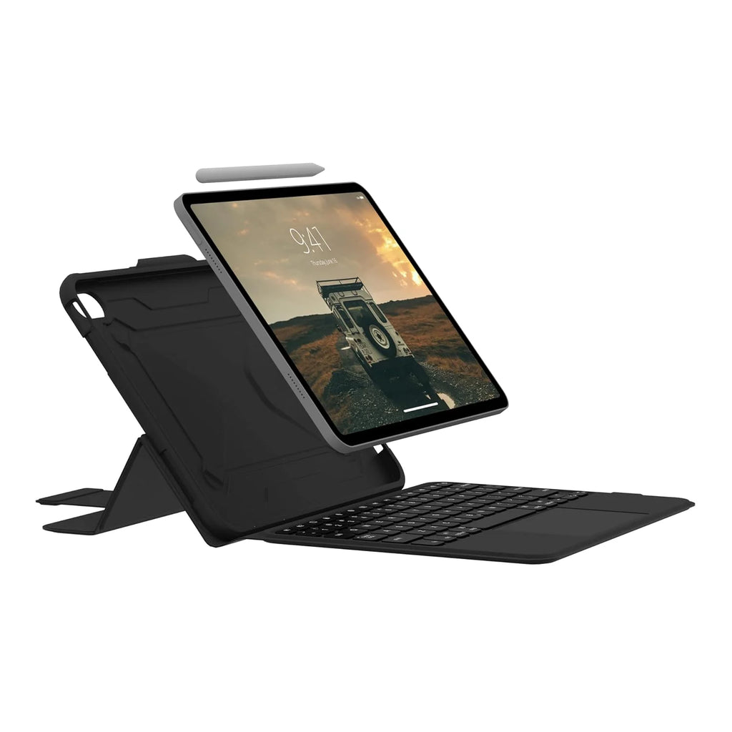 Black/Ash English Rugged Bluetooth Wireless Keyboard Folio Cover for iPad 10.9" 10th Gen S646