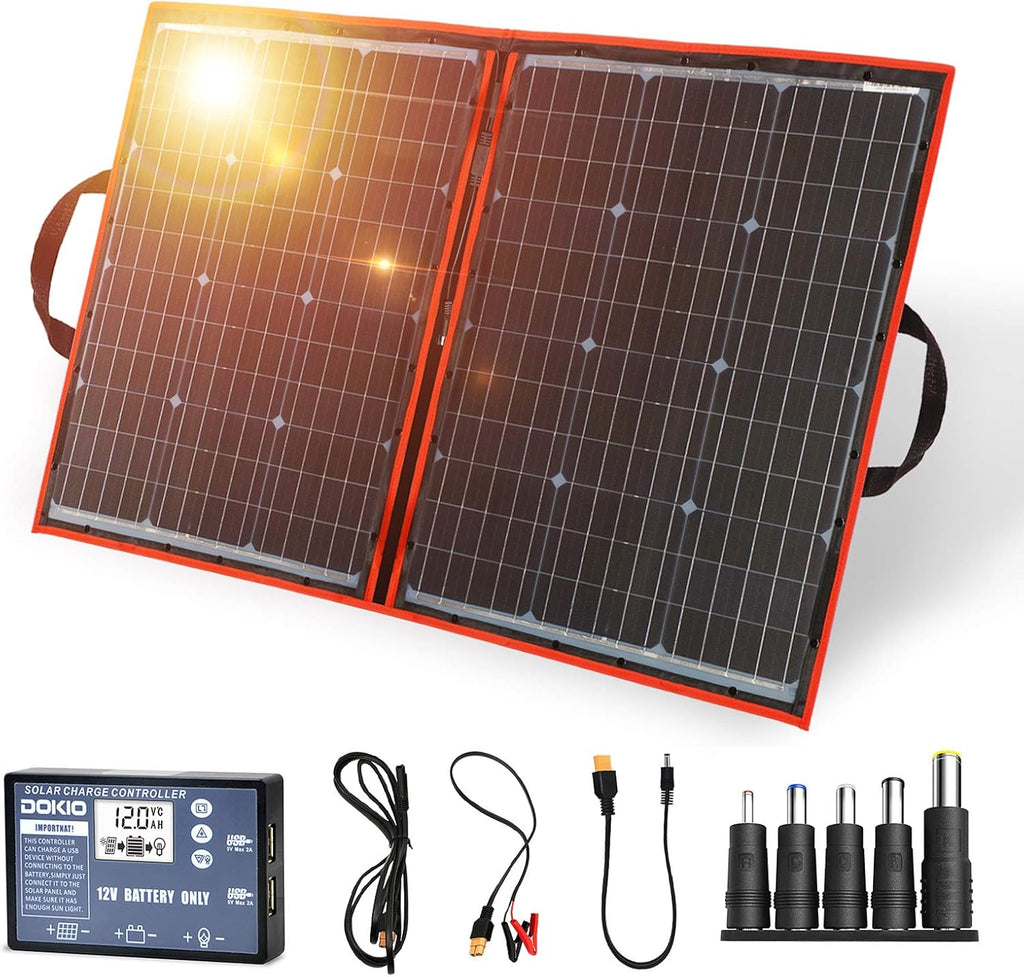 220W 18V Portable Foldable Solar Panel Kit with Controller Y778442
