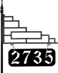 Reflective Address Sign on a 58 Pole E815854