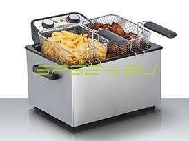 Double 5L 3000W Stainless Steel Deep Fryer P926