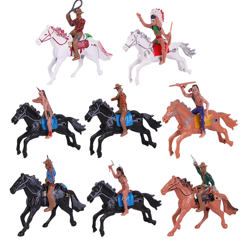 Indian Toys Soldier Figure Playset Miniature Figurines Educational Science Figurine Historical Wild G246