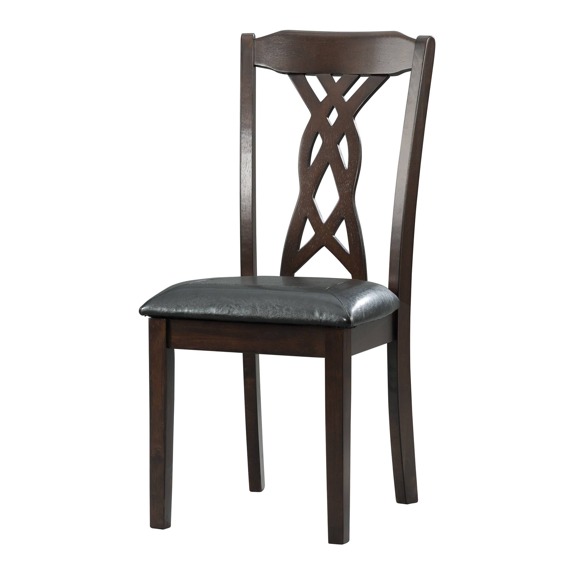 5pc Espresso Brown Dining Set Z163279