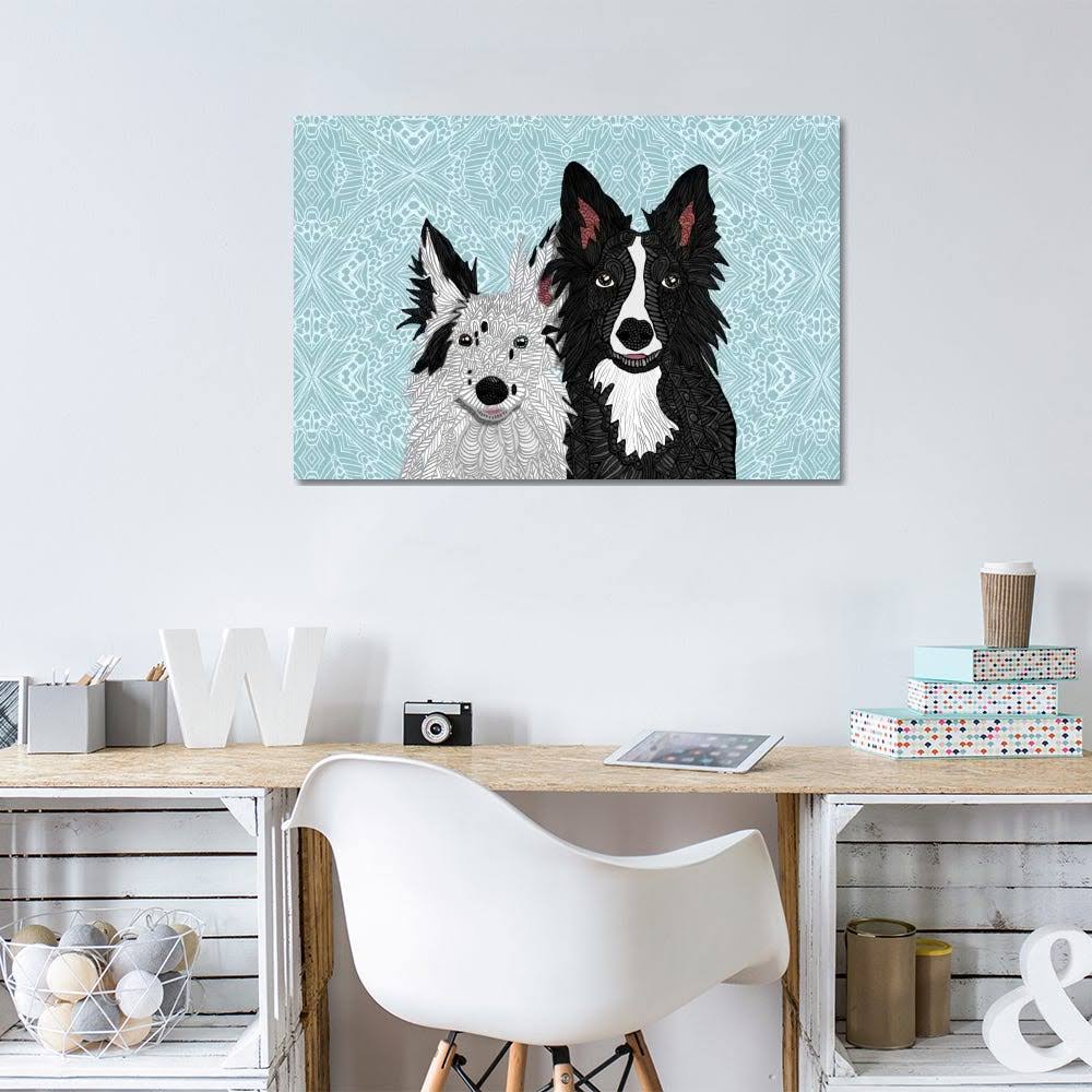 Canvas Prints - Border Collies Art R361