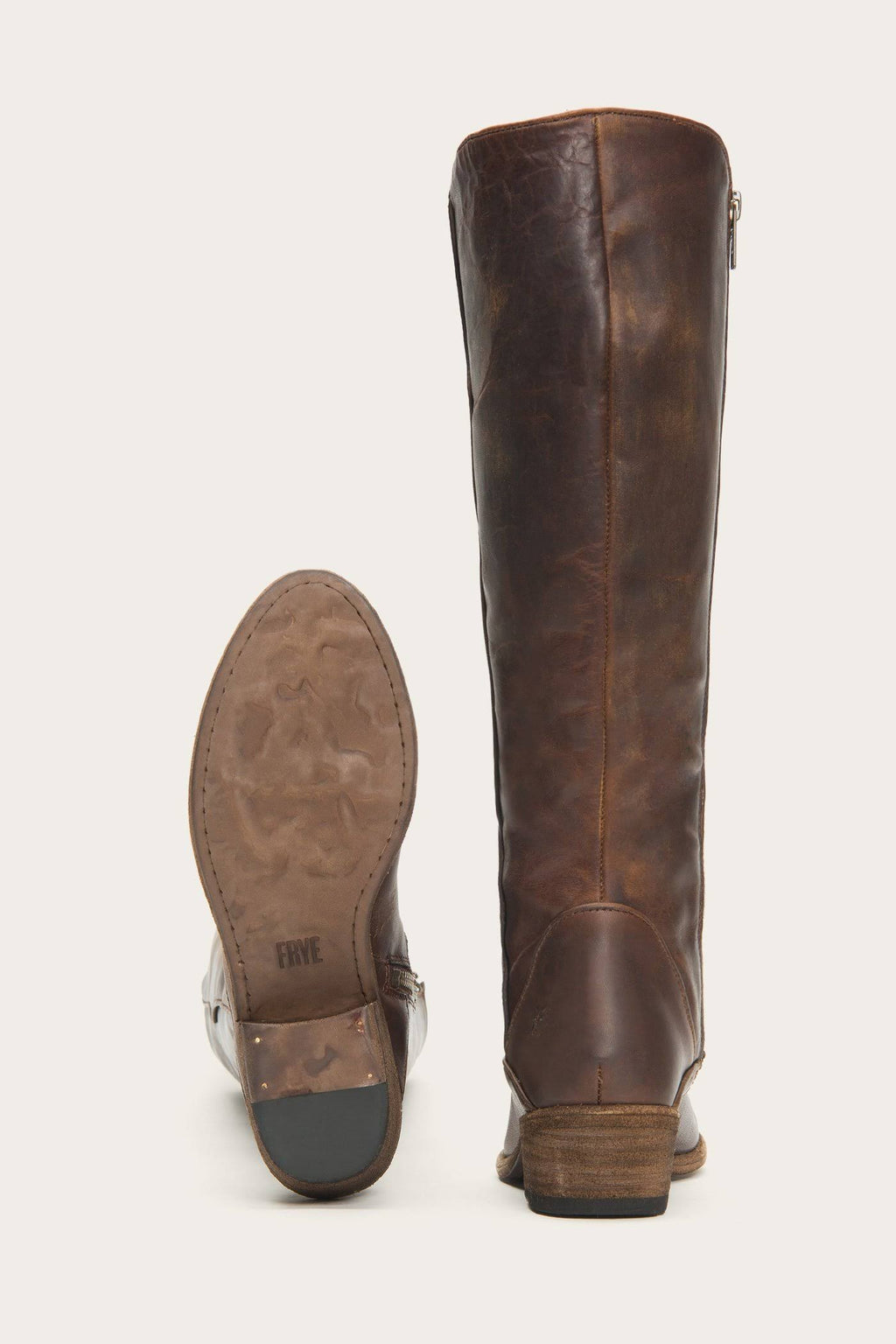 Dark Brown Tall Wide Calf Boots Q3411