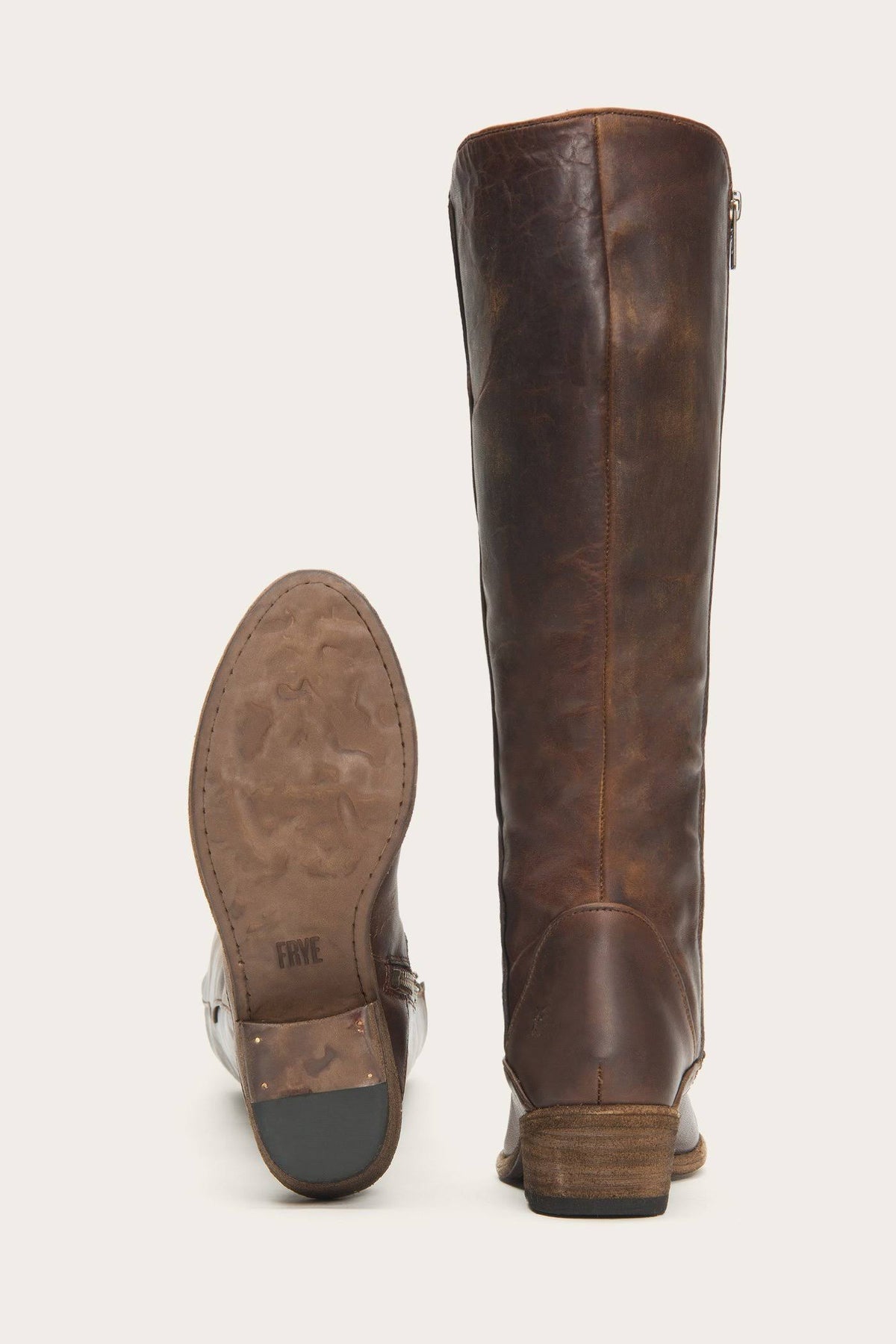 Dark Brown Tall Wide Calf Boots Q3411
