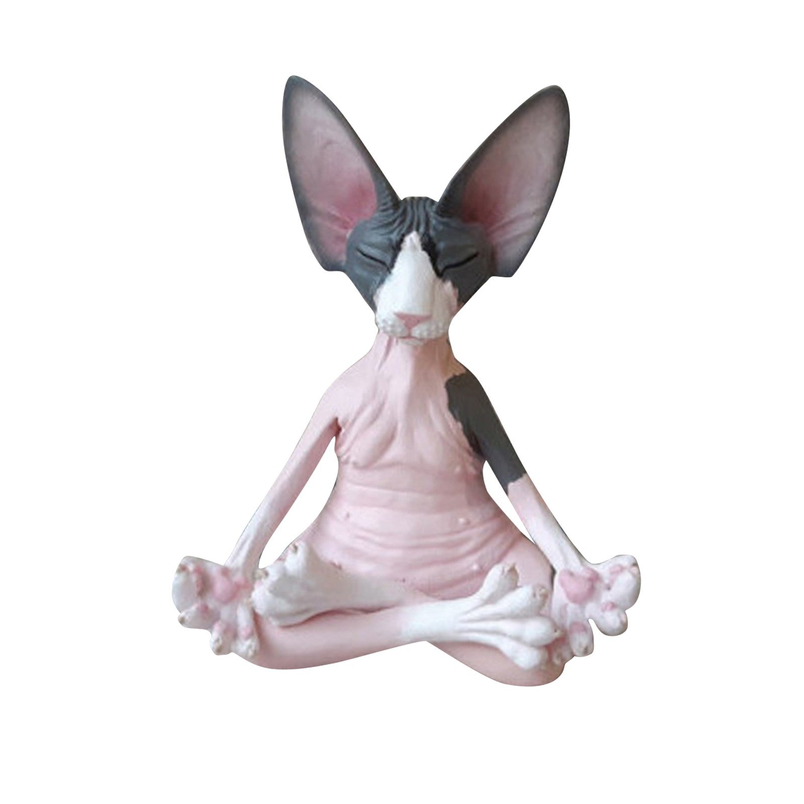 Sphynx Cat Meditate Collectible Figurines Miniature Handmade Z158