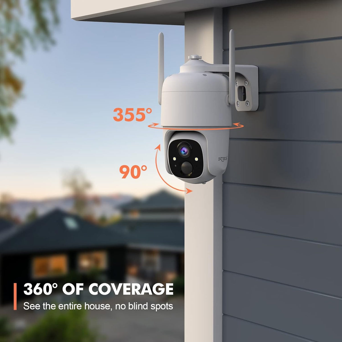 Outdoor Wireless Security Camera with 360 Degrees Viewing X708159