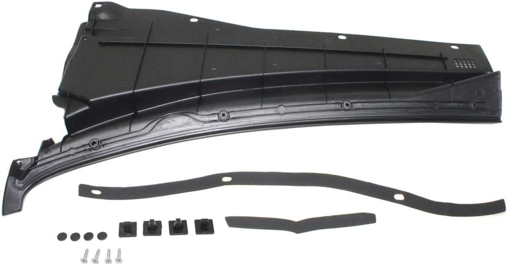 Black Wiper Cowl Grille H7686