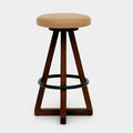 Swivel Bar Stool Canyon Brown Blackened Steel Y604079