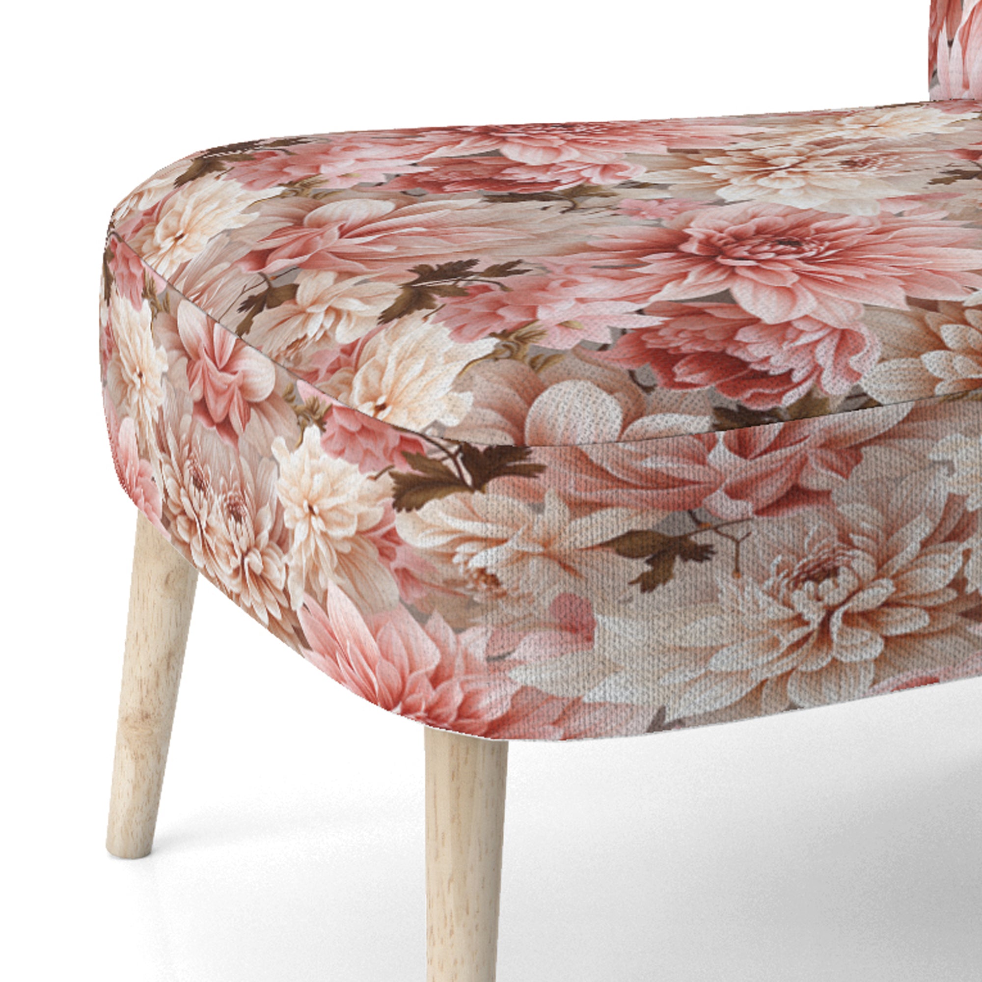 Upholstered Floral Accent Chair and Cottage Arm Chair U3678