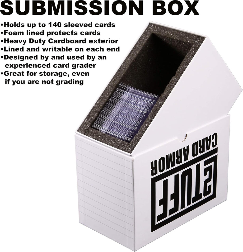 Semi Rigid Card Sleeves and Soft Sleeves with Foam Lined Heavy Duty Submission Box R90868