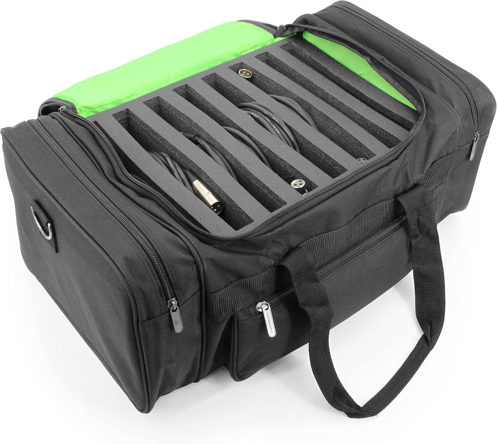 DJ Case Cable File Bag with Padded Walls and Cable Storage Dividers M2598