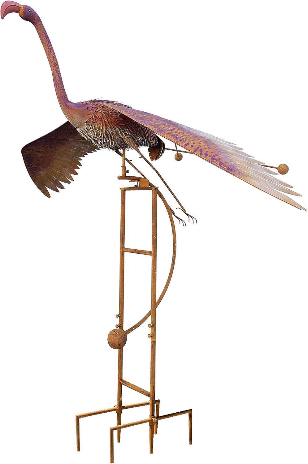Brown and Pink Outdoor Garden Stake G910308