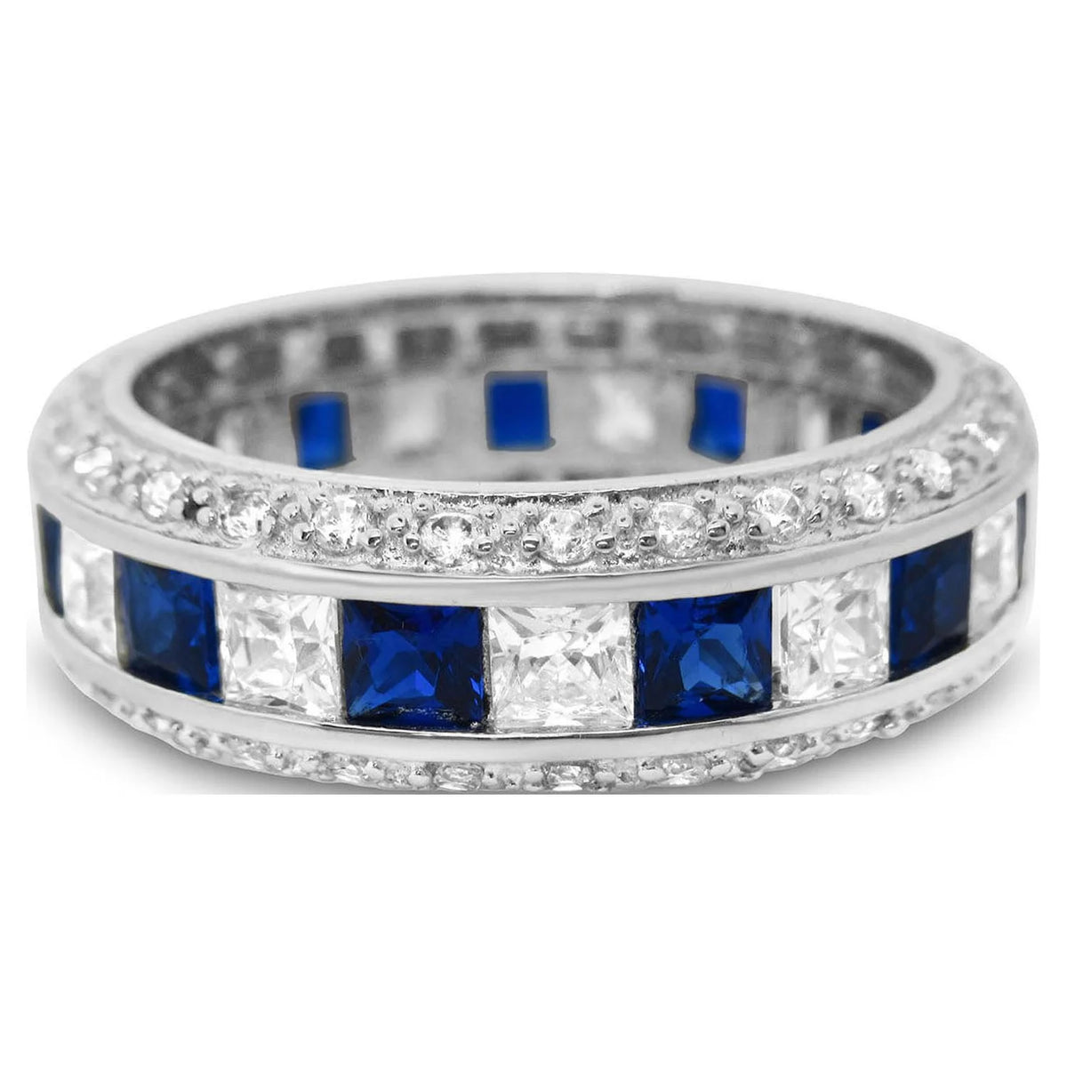 Silver Wedding Ring Set T750462