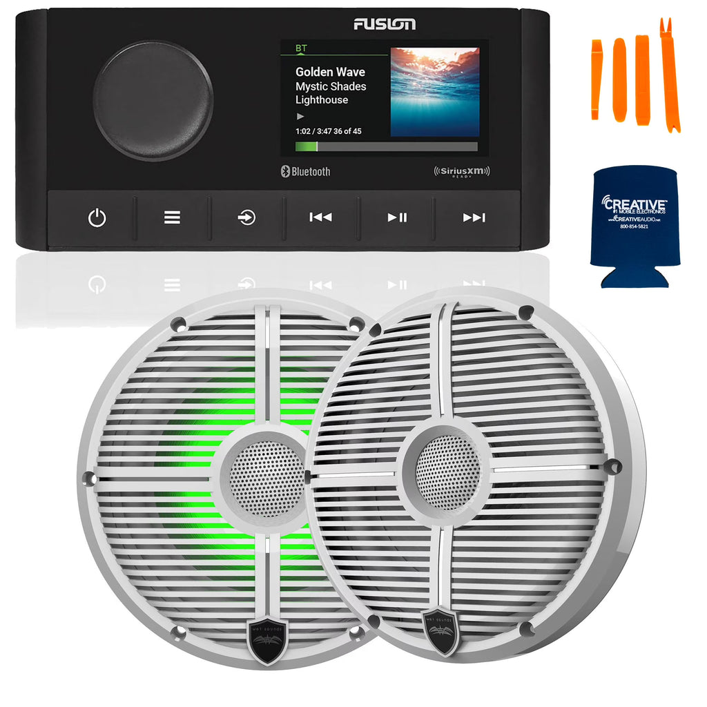 Marine Stereo with 6.5" RGB Marine Coaxial Speakers Y785387