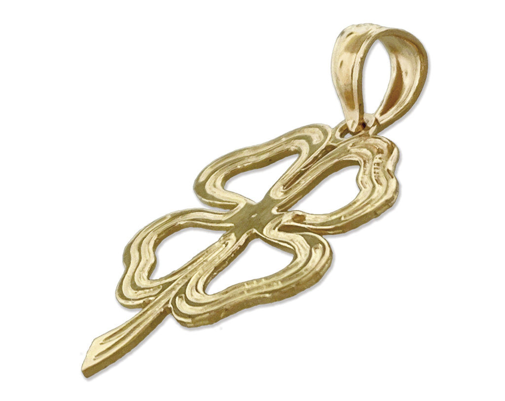 14K Gold Four Leaf Clover Charm P924637