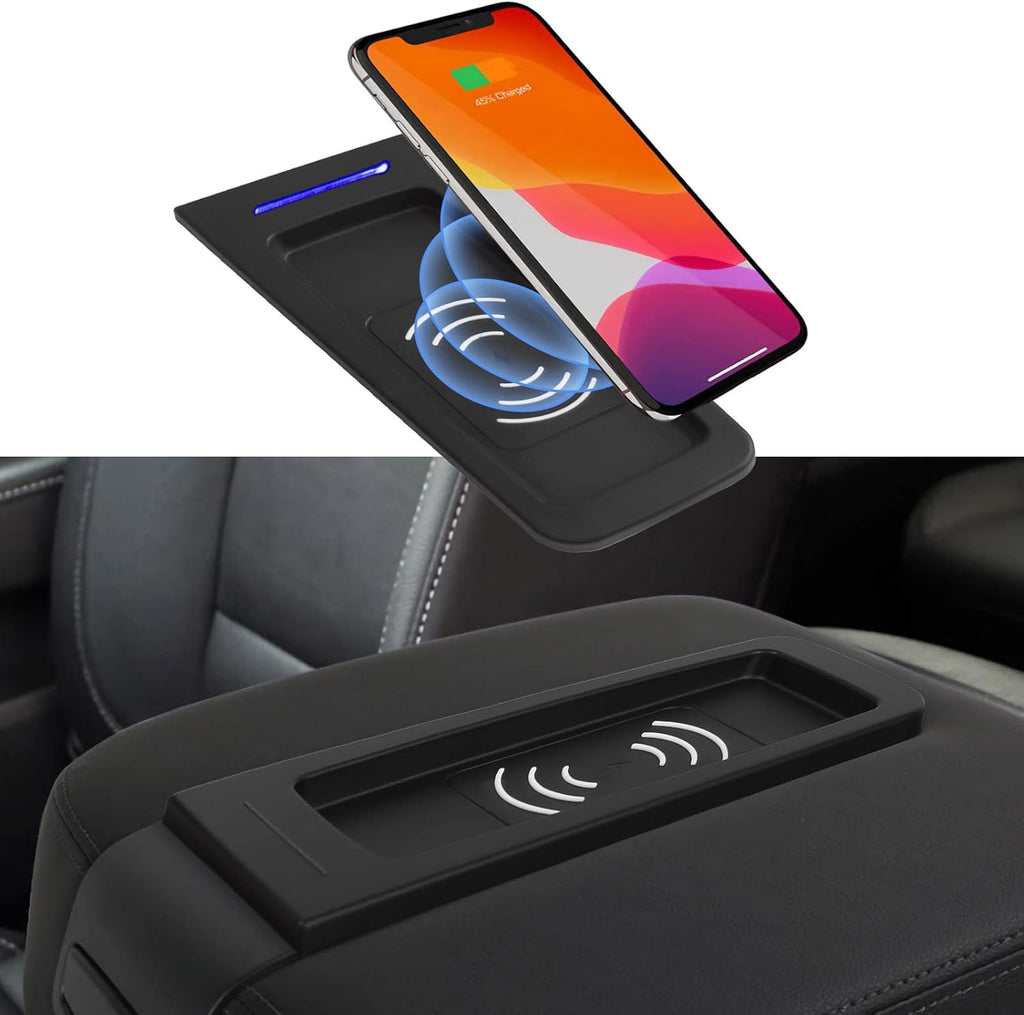 Wireless Charger Tray Center Console 15W Fast Wireless Phone Charging Pad U78569