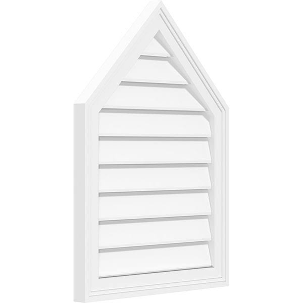 Peaked Top Surface Mount PVC Gable Vent P703154