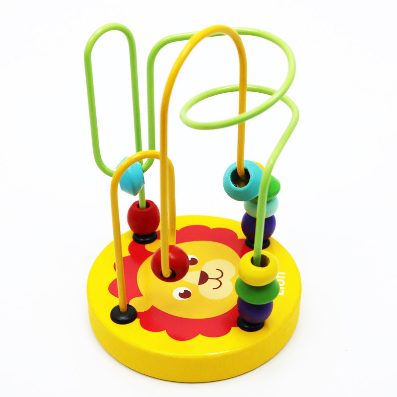 Wooden Colorful Bead Maze Toy E148330
