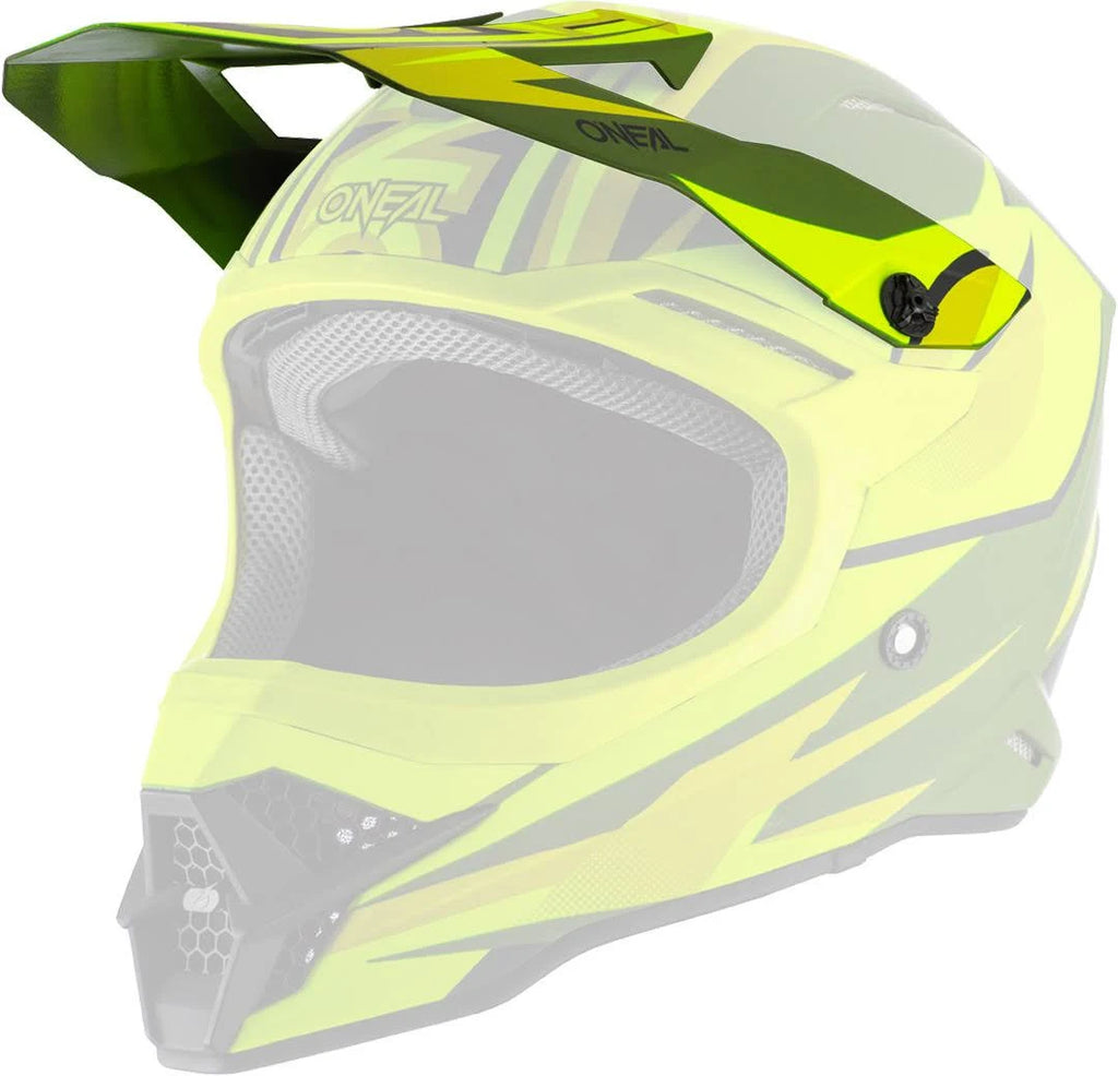 Motocross Helmet, green-yellow, Size S P751
