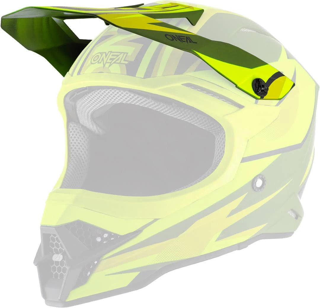 Motocross Helmet, green-yellow, Size S P751
